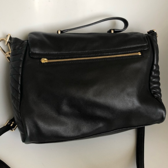 Tory Burch 797 Quilted Lambskin Satchel Bag, Black - Picture 5 of 8